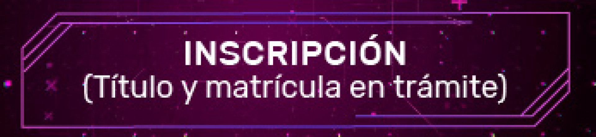 Inscripciín Títulos en trámite